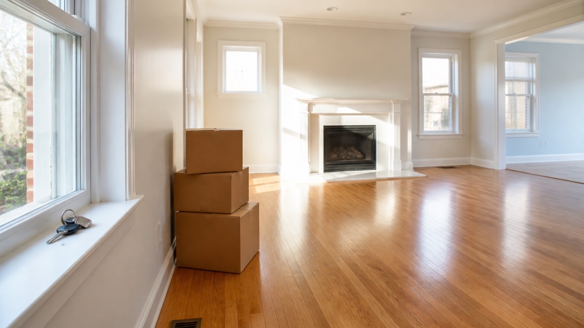 Move-in cleaning checklist — bright empty Edmonton home before moving boxes arrive